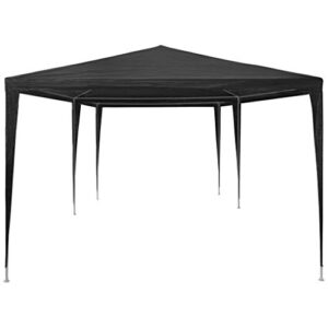 Festnight 10' x 20' Garden Outdoor Gazebo Canopy Pop Up Sun Steel Frame Shade Heavy Duty Patio Party Wedding Tent BBQ Camping Shelter Waterproof Pavilion Cater Events Black