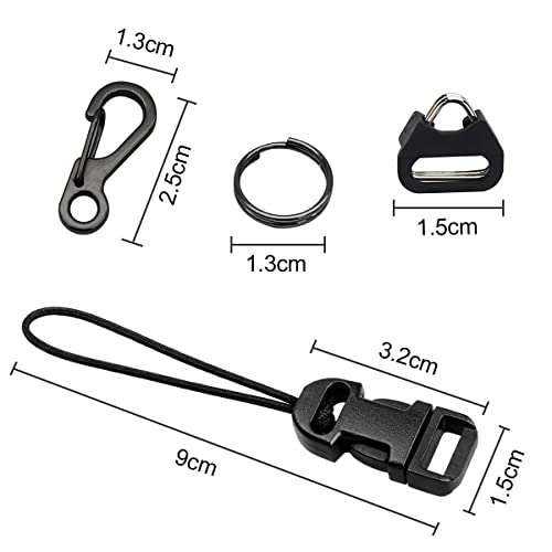 Camera Quick Release Strap QD Loops Clips Connectors Buckles Connect Adapter,Triangle Split Round Strap Lugs Rings Compatible with Leica Sony Fuji Canon Nikon Micro Single SLR DSLR Mirrorless Cameras