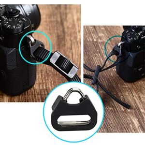 Camera Quick Release Strap QD Loops Clips Connectors Buckles Connect Adapter,Triangle Split Round Strap Lugs Rings Compatible with Leica Sony Fuji Canon Nikon Micro Single SLR DSLR Mirrorless Cameras