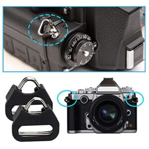 Camera Quick Release Strap QD Loops Clips Connectors Buckles Connect Adapter,Triangle Split Round Strap Lugs Rings Compatible with Leica Sony Fuji Canon Nikon Micro Single SLR DSLR Mirrorless Cameras