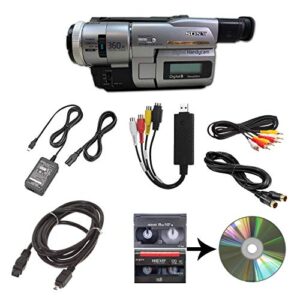 sony camcorder for 8mm digital8 hi8 tape transfer to computer usb and dvd