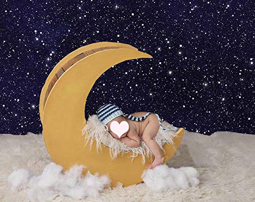 Night Sky Star Backdrops Universe Space Theme Starry Photography Backdrop Galaxy Stars Children Boy 1st Birthday Party Photo Background Newborn Baby Shower Banner Photo Studio Booth 7x5ft Vinyl