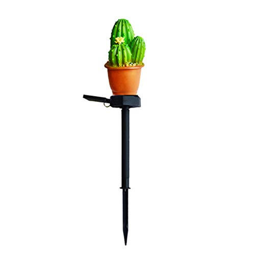 MOHALIKO Solar Lights Outdoor Garden, Simulation Pineapple Cactus Outdoor Garden Lawn LED Solar Lamp Landscape Light for Lawn, Walkway, Patio, Yard 3-Head Cactus