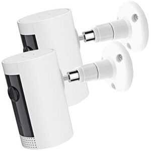 gresur wall mount for ring indoor cam and ring stick up cam, 360 degree adjustable mount bracket for ring camera outdoor indoor security camera system(2 pack)…