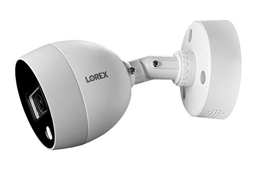 Lorex 4K Indoor/Outdoor Ultra HD Motion Detected Wired Security Surveillance Add-On Bullet Camera - with IR Night Vision and Long Range