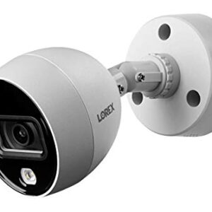 Lorex 4K Indoor/Outdoor Ultra HD Motion Detected Wired Security Surveillance Add-On Bullet Camera - with IR Night Vision and Long Range