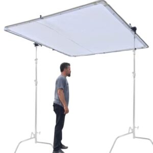 Glide Gear BFS 100 Photography Video Butterfly Frame 3 in 1 Collapsible Light Silk Scrim Lighting Diffuser 4x4 / 6x6 / 8x8