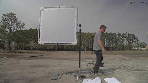 Glide Gear BFS 100 Photography Video Butterfly Frame 3 in 1 Collapsible Light Silk Scrim Lighting Diffuser 4x4 / 6x6 / 8x8