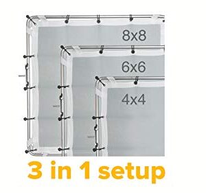 Glide Gear BFS 100 Photography Video Butterfly Frame 3 in 1 Collapsible Light Silk Scrim Lighting Diffuser 4x4 / 6x6 / 8x8