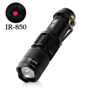 Maketheone IR Torch 3 Watt 850NM Infrared Light Night Vision Flashlight Torch - Infrared Light is Invisible to Human Eyes - to be Used with Night Vision Device ( NOT Include Battery)