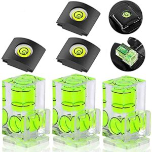 6 pack hot shoe level, hot shoe bubble level camera hot shoe cover 2 axis bubble spirit level for dslr film camera canon nikon olympus,combo pack – 2 axis and 1 axis
