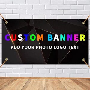 custom banners and signs for outdoor 6’x3′ customize personalized photo text background banner printing decoration backdrop for birthday party business graduation wedding event