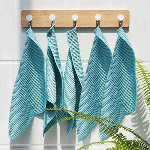 MAKUANG Waffle Weave Towel, Microfiber Waffle Weave Drying Towel Cloth for Car Detailing, Home Kitchen, All-Purpose Streakless Microfiber Cleaning Cloth, 12 x 12 Inches, 8 Pack