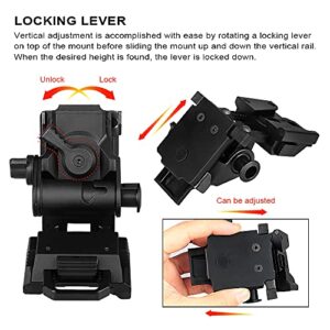 E.T Dragon Night Vision Goggles NVG Mount for L4G24 Metal Helmet Mount PVS15/18 Black