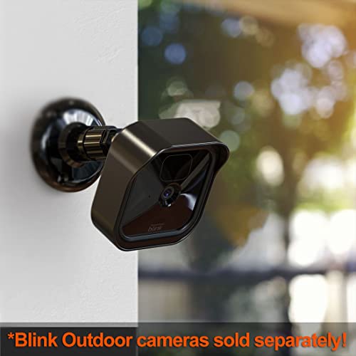 PEF All-New Blink Outdoor Camera Mount, Weatherproof Protective Cover and 360 Degree Adjustable Mount with Blink Sync Module 2 Outlet Mount for Blink Security System (Black, 3 Pack)