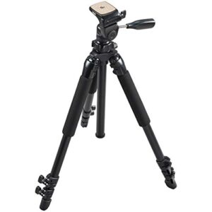 bushnell advanced tripod for binoculars, spotting scopes, and cameras – durable aluminum construction with adjustable legs and center column for stability