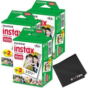 boomph’s fujifilm instax mini instant film kit: 60 shoots total, (10 sheets x 6) – capture memories anytime, anywhere