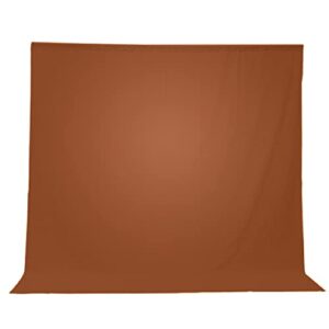 Julius Studio 10 ft. X 12 ft. Long Life Time Reusable Brown Chromakey Photo Video Photography Studio Fabric Backdrop, Background Screen, Pure Brown Muslin, Photography Studio, JSAG400