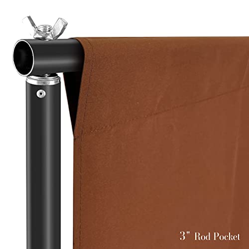 Julius Studio 10 ft. X 12 ft. Long Life Time Reusable Brown Chromakey Photo Video Photography Studio Fabric Backdrop, Background Screen, Pure Brown Muslin, Photography Studio, JSAG400