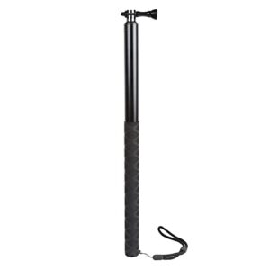 79inch Long Selfie Stick for GoPro 11 10 9 8 7 6 5 Blcak 4 Silver Go Pro Max Session, DJI Osmo Action 2,AKASO,Insta360 One R Cameras, 45-200cm Extendable Pole Monopod