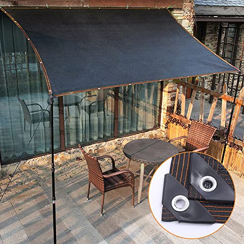 Militwo 70% or 50% Black Shade Cloth, Resistant Sun Shade Net Mesh Tarp,Shade Garden Reinforced Grommets Shade Trap with, for Plant Cover, Greenhouse, Patio, Tomatoes, Chicken Coop, Barn Kennel