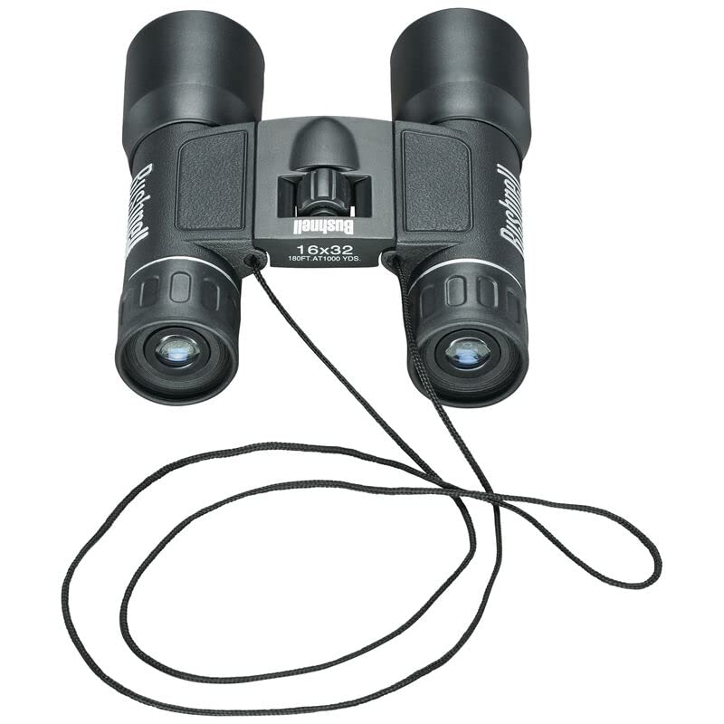 Bushnell Powerview 8x21 Compact Folding Roof Prism Binocular (Black)