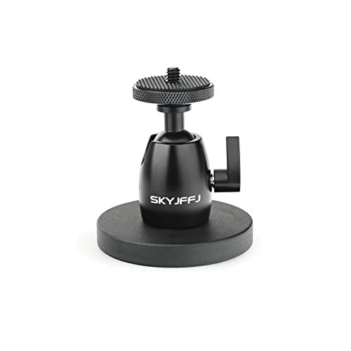 Magnetic Camera Stand Magnetic Foot Mini Ball Head Heavy Duty Metal Securely Attaches to Steel or Other Magnetic Surfaces