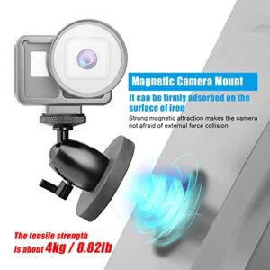 Magnetic Camera Stand Magnetic Foot Mini Ball Head Heavy Duty Metal Securely Attaches to Steel or Other Magnetic Surfaces