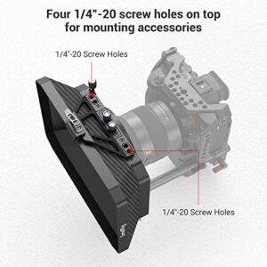 SMALLRIG Lightweight Matte Box for Mirrorless DSLR Cameras Compatible with 67mm/ 72mm/77mm/82mm/114mm Lens - 2660