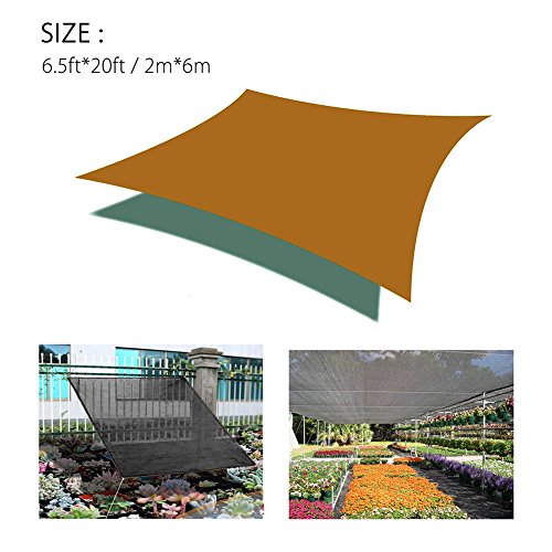 NKTM Shade Cloth, Shade Cloth for Plants Garden Shade Cloth Shade Net Greenhouse Shade Cloth Shade Cloth for Greenhouse Shade Screen Shade Plants Sun Netting 50%-60% (6.5Ft*6.5Ft)