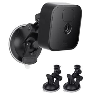 alertcam 2pack suction cup mount for all-new blink outdoor/indoor camera, blink xt / xt2, blink mini, attach your blink home security camera with no tools