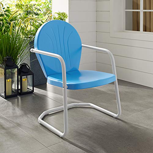 Crosley Furniture Griffith Metal Outdoor Chair - Sky Blue