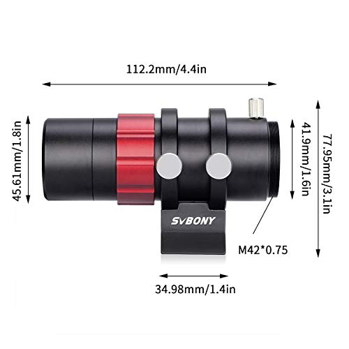 SVBONY SV165 Mini Guide Scope 30mm F4 Finder Scope Guide Scope for SV305 Pro ZWO QHY Orion Auto Guiding Cameras