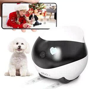 enabot pet camera home security camera,movable indoor wifi cam,2 way talk,night vision,1080p video, self charging rechargeable wireless camera for pet/baby/elderly
