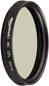 amazon basics circular polarizer camera lens filter – 52 mm