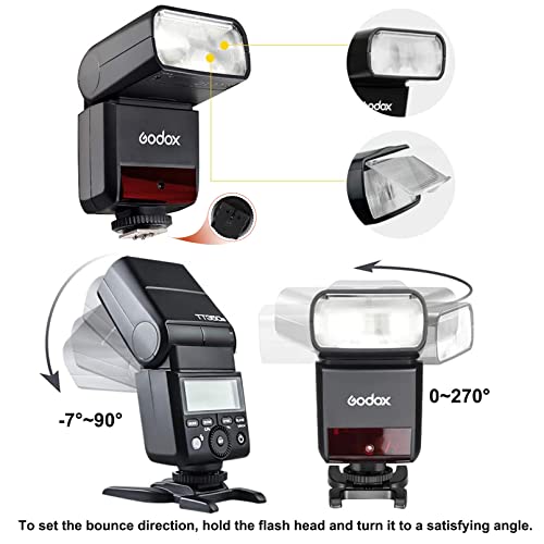 Godox TT350S Flash Speedlite for Sony Camera, 2.4G Wireless GN36 1/8000s HSS TTL Camera Flash Compatible for Sony Camera A7 A7R A7S A7-II A7-III A7R-II A7R-III A7S-II A6300 A6000 etc