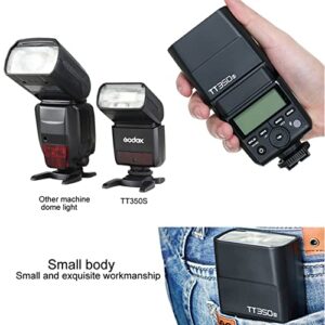 Godox TT350S Flash Speedlite for Sony Camera, 2.4G Wireless GN36 1/8000s HSS TTL Camera Flash Compatible for Sony Camera A7 A7R A7S A7-II A7-III A7R-II A7R-III A7S-II A6300 A6000 etc