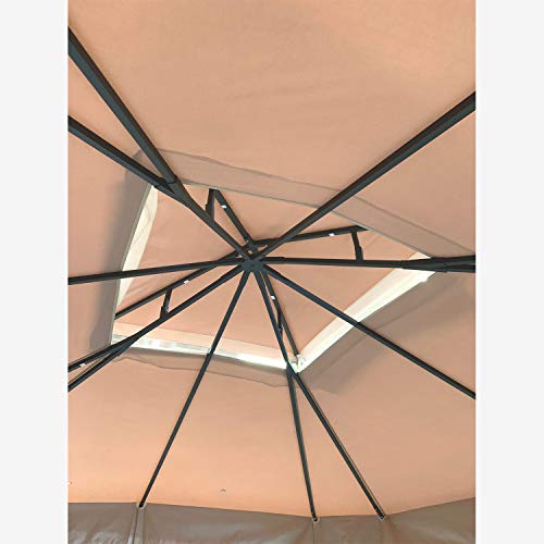 Garden Winds Replacement Canopy Top Cover for Verado Gazebo - RipLock 350