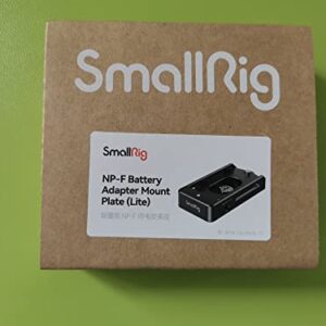 SmallRig NP-F Battery Adapter Plate Lite for Sony NP-F Battery, w/ 12V/7.4V Output Port, LED Low Battery Indicator - 3018