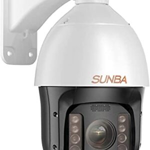 SUNBA Auto Tracking PTZ Camera PoE+ Outdoor, 36X Optical Zoom 5MP Smart Security Dome, RTMP for YouTube Live Streaming, Two-Way Audio, Night Vision up to 1500ft (P636 V2, Performance Series)