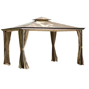 garden winds elworth gazebo replacement canopy top cover – riplock 350