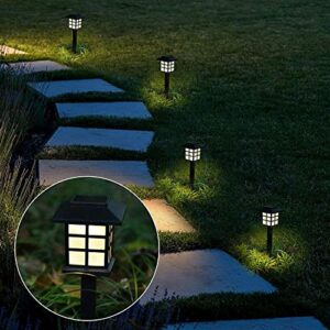 12pcs Garden Waterproof Outdoor Solar Lights for Yard,Landscape,Patio Colorful