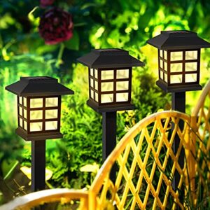 12pcs Garden Waterproof Outdoor Solar Lights for Yard,Landscape,Patio Colorful