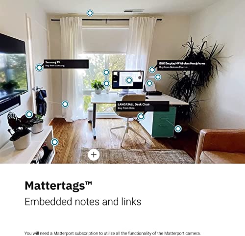 Matterport Pro2 Camera Professional Bundle - High Precision Lidar for 360 Virtual Tours, 3D Mapping, & Digital Surveys - Includes Pro2 3D Camera, Tripod Mount, Clamp, & 31” Rolling Portable Hard Case