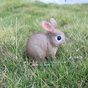 phnam garden, Rabbit Courtyard Decoration Resin Statue Yard and Garden, Indoor and Outdoor Decoration Sculpture,Fairy Garden Resin Statue