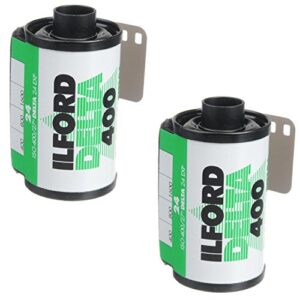 ilford black and white 1748192 delta pro fast fine grain film, iso 400, 35mm, 36 exposures (2 pack)