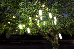 britta products hanging solar garden tree light – waterproof solar lights, solar tree lighting – set of two (2) lights