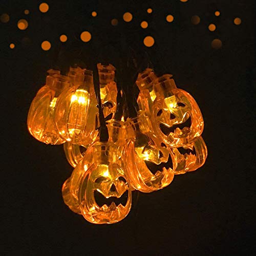 SEMILITS Solar String Lights Outdoor 30LED Yard Decorations with 3D Pumpkin Garden Decor for Halloween Christmas Lights