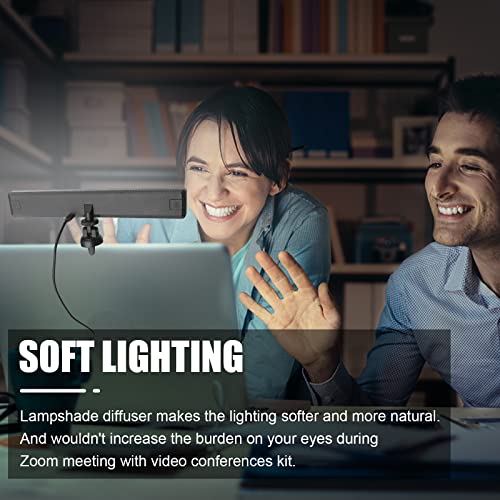 Video Conference Lighting, LUXCEO Zoom Light for Remote Working, Webcam Lighting for Laptop, Zoom Calls, Live Streaming, Online Class, Self Broadcasting, Video Conference Light Kit for Zoom Meeting