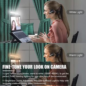 Video Conference Lighting, LUXCEO Zoom Light for Remote Working, Webcam Lighting for Laptop, Zoom Calls, Live Streaming, Online Class, Self Broadcasting, Video Conference Light Kit for Zoom Meeting